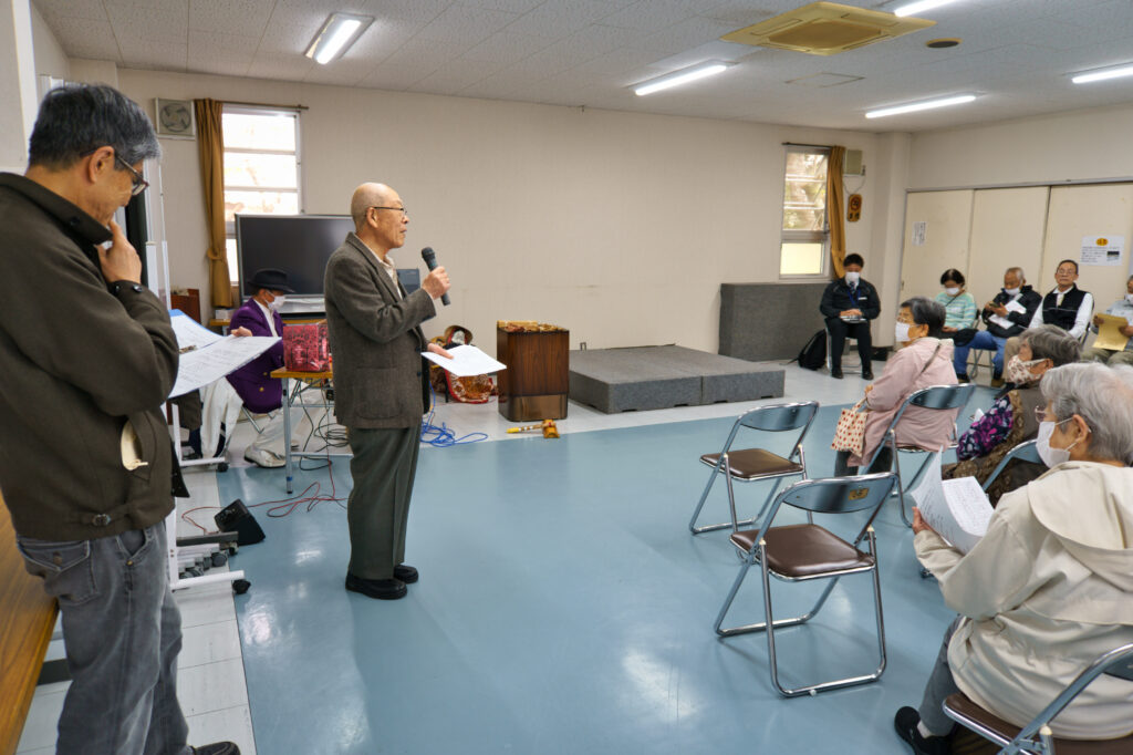 自治会長の挨拶