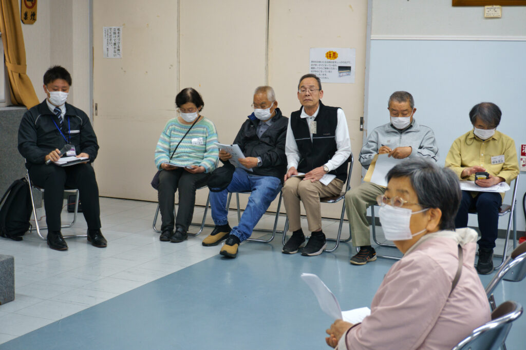 社会福祉協議会と民生委員の方々による挨拶