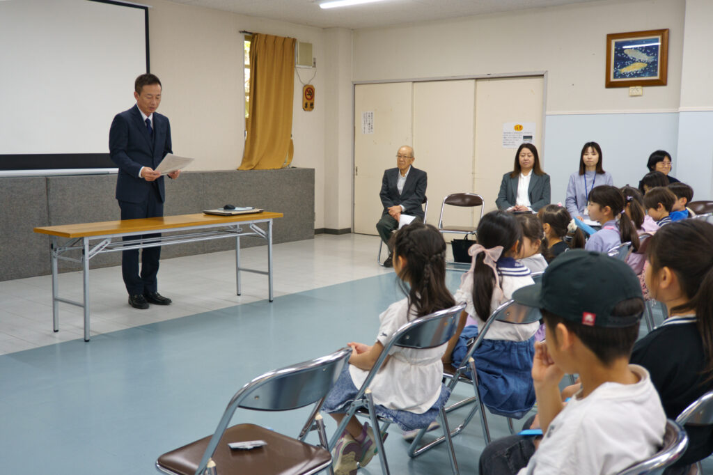 校長先生による挨拶