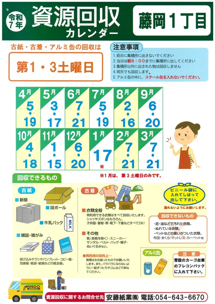 資源回収のポスター