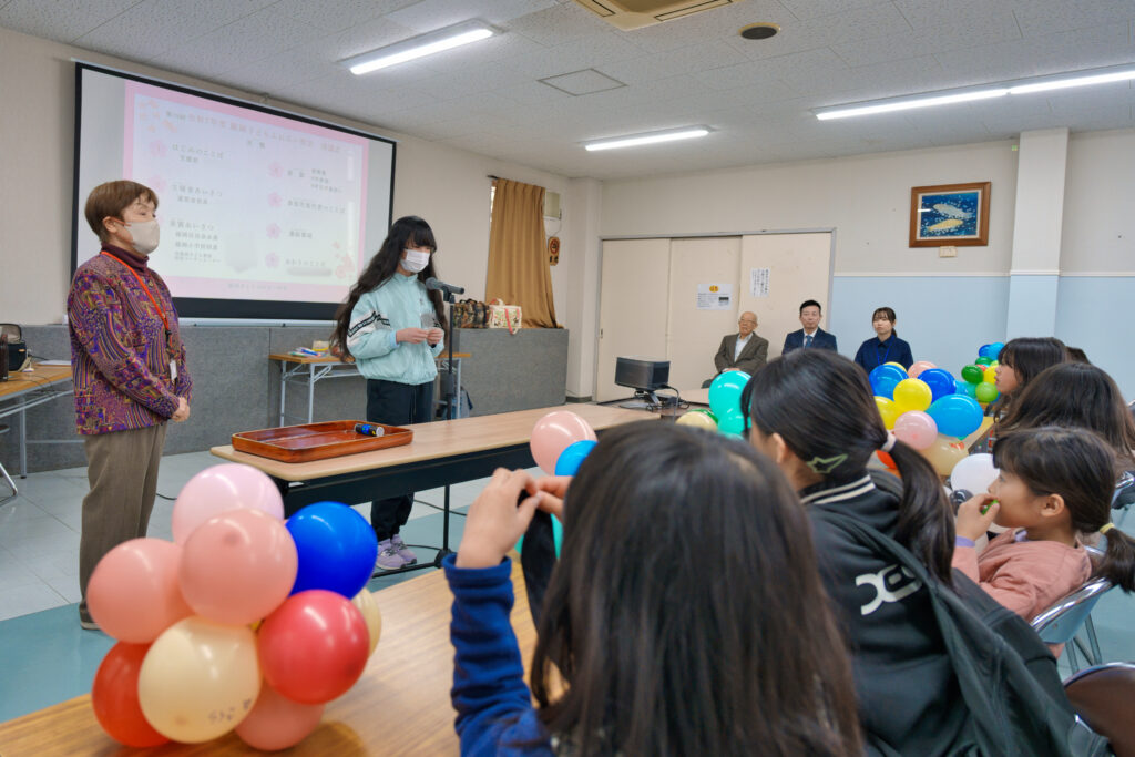 6年生による参加児童代表の言葉